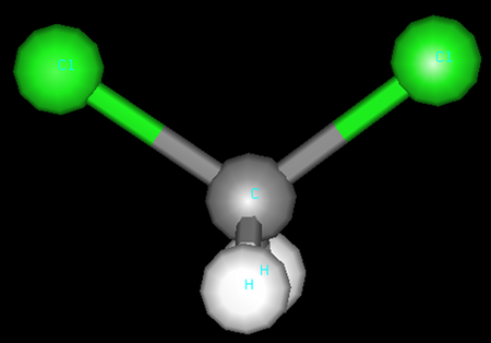 [dichloromethane, 3D rendering, #2]