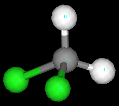 [dichloromethane, 3D rendering, #1]